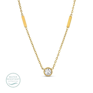 Contemporary Round Gold Neckalce