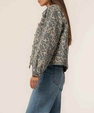 Bailey Leopard Denim Jacket