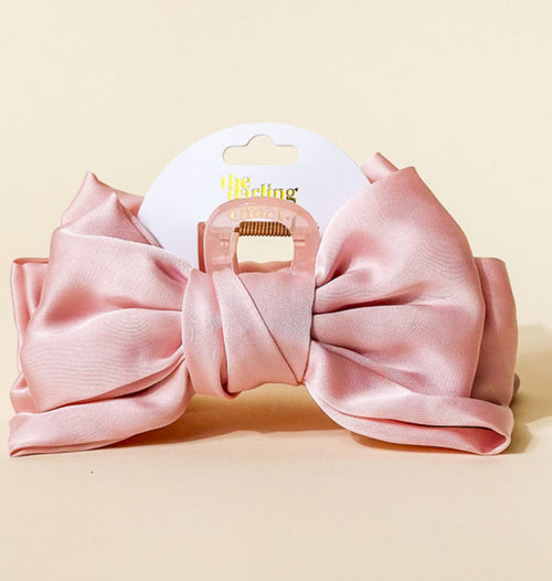 Satin Bow Claw Clip