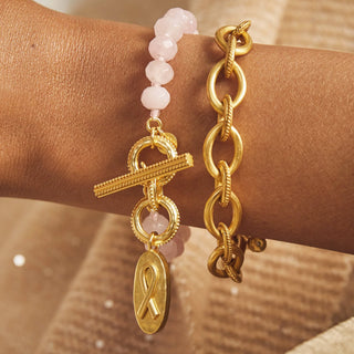 Julie Vos The Pink Bracelet Iridescent Rose