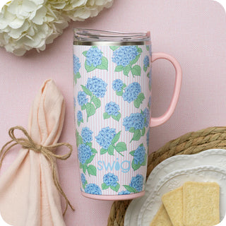 Swig Hydrangeas Travel Mug 22oz