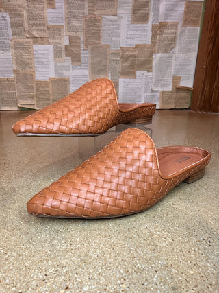 Woven Saddle Brown Mule