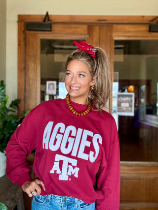 Texas A&M Mock Neck Sweater