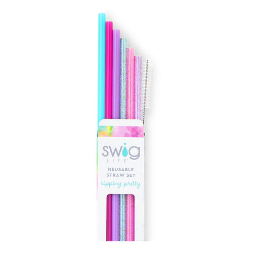 Swig Cloud Nine Glitter Reusable Straws