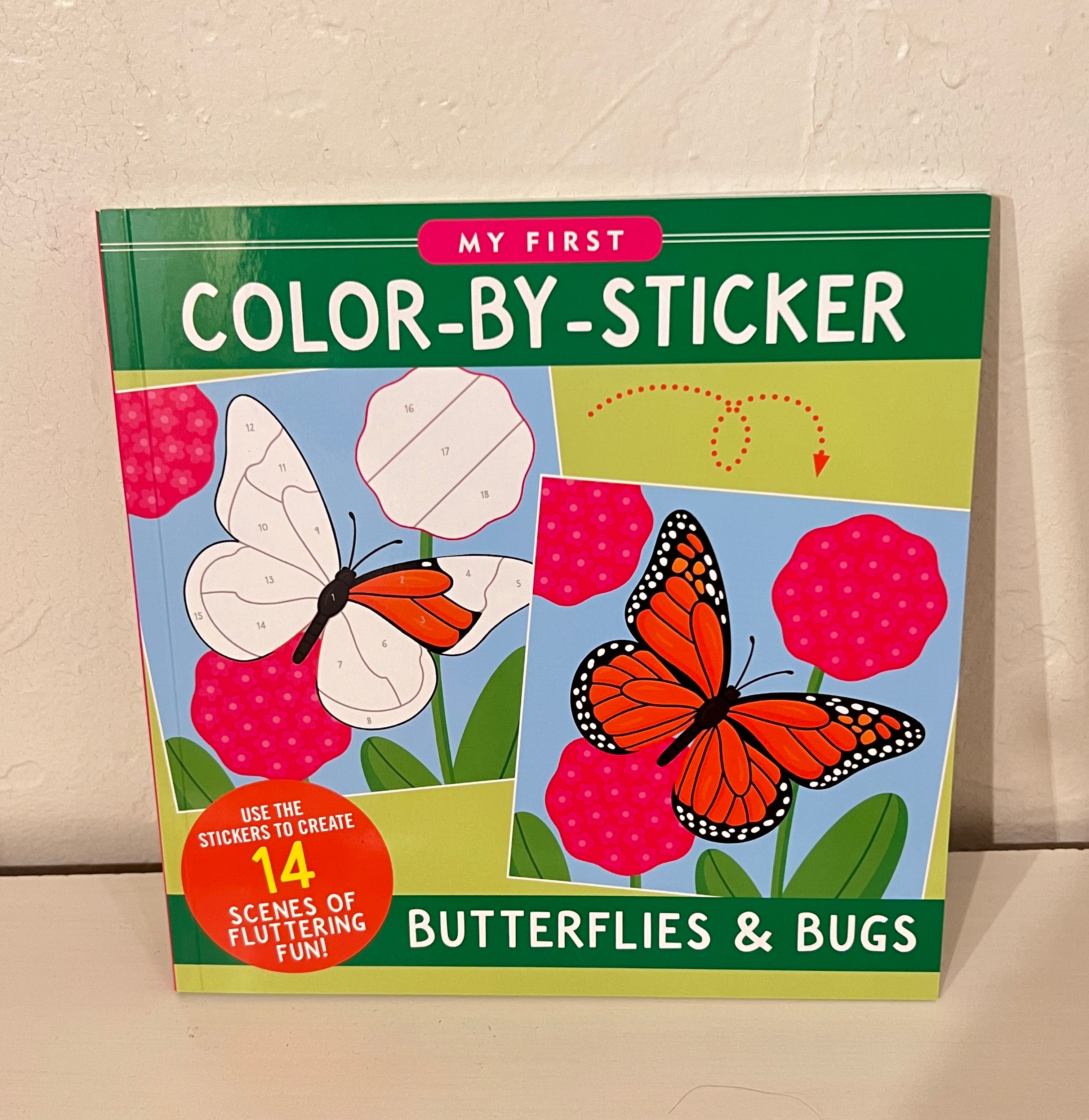 Butterflies & Bugs Color-By-Sticker