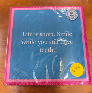 Life Is To Short Napkins