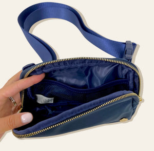 All You Need Belt Bag with Hair Scarf - Navy