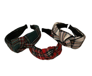 Christmas Plaid Fabric Headband