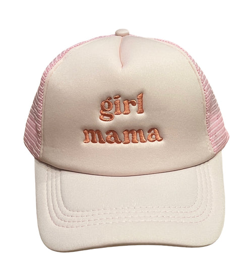 Pink Girl Mama Trucker Hat