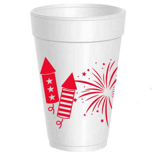 Fireworks Wrap - 10 cups: Red
