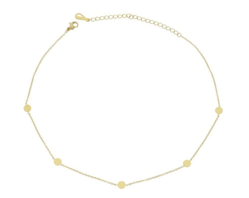 Gold Demi Coin Necklace