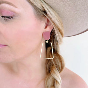 Bonnie Dusty Pink Earrings
