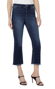 Hannah Crop Flare With Fray Hem Upland