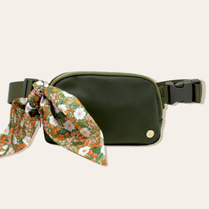 All You Need Belt Bag with Hair Scarf - Olive Green