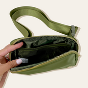 All You Need Belt Bag with Hair Scarf - Olive Green