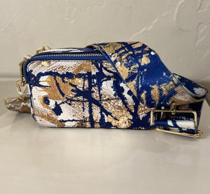 Blue & Gold Jumper Maybach Purse