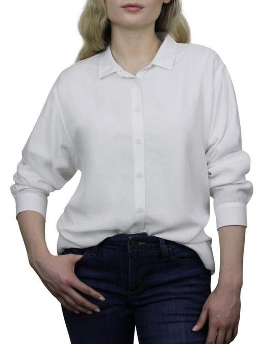 Classic White Button Up Blouse