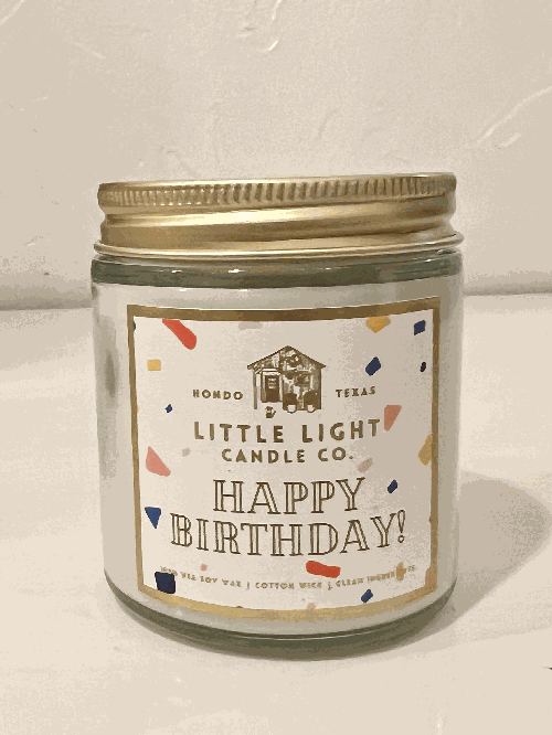Happy Birthday Little Light House Candle 4oz