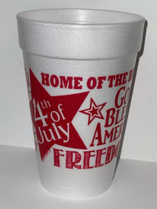 4th Of July Cups