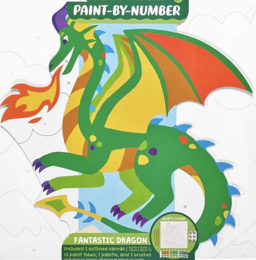 Fantastic Dragon Colorific Canvas Paint By Numbers