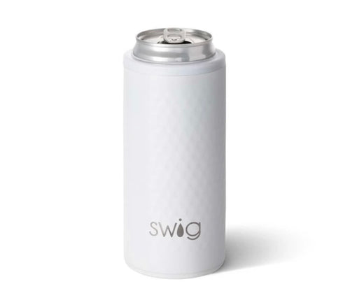 Golf White Skinny Can Cooler