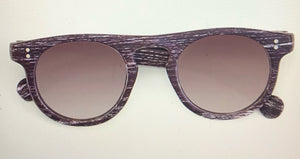 Dark Faux Wood Sunglasses