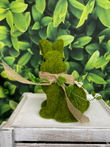 Green Mossy Sitting Up Bunny